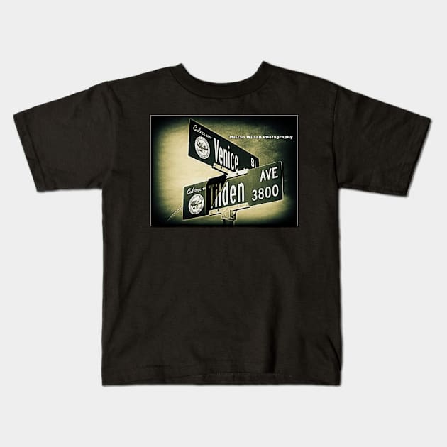 Venice Boulevard & Tilden Avenue, Culver City, California by Mistah Wilson Kids T-Shirt by MistahWilson